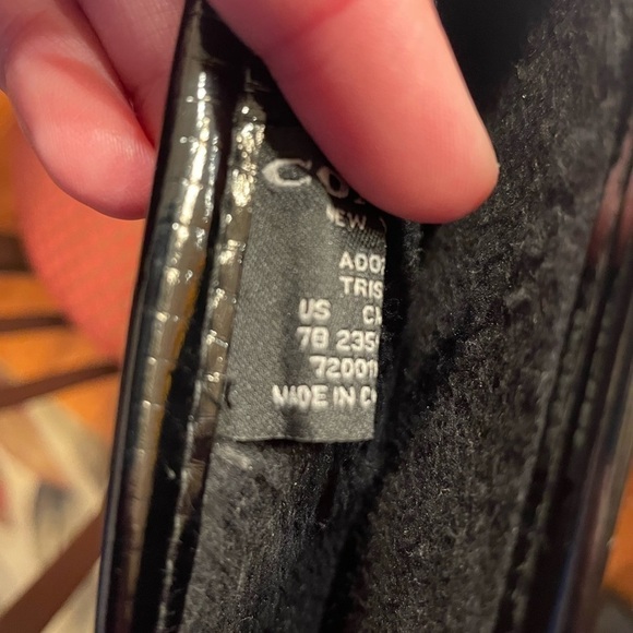 Authentic Coach Gray/Black Signature Outline “Tristee” Rain Boots - Picture 11 of 12